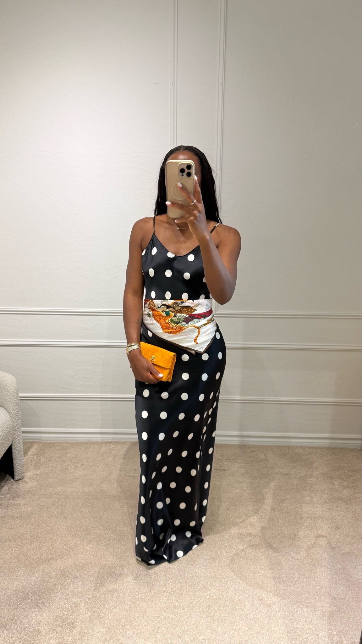 Silk polka dot dress

#LTKootd