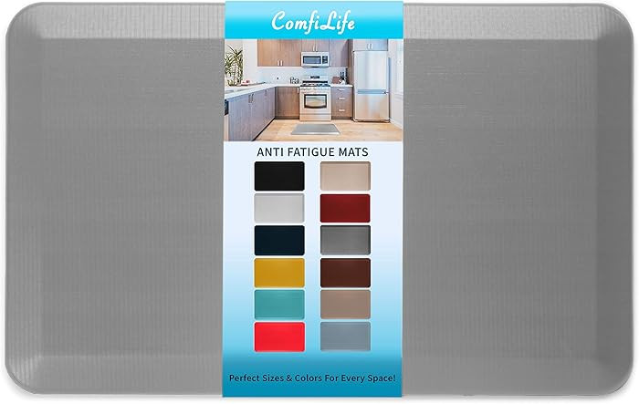 ComfiLife Anti Fatigue Floor Mat – 3/4 Inch Thick Kitchen Mats for Floor, Standing Desk Mat, Ki... | Amazon (US)