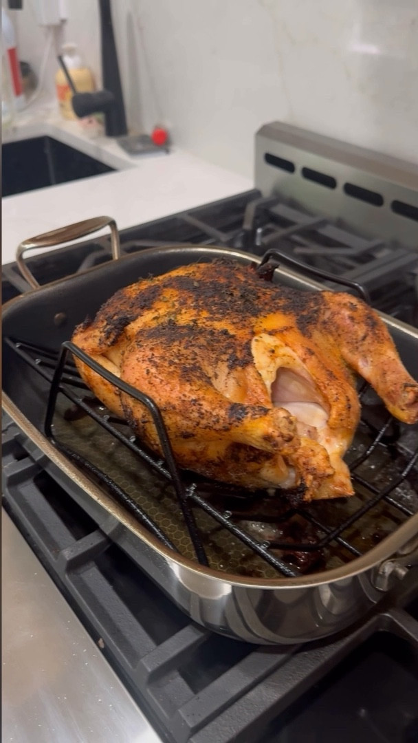 This is my first roasting pan, and my fifth piece from hexclad. The roasting pan made the biggest difference cooking my chicken! 

#LTKHome #LTKHoliday #LTKGiftGuide