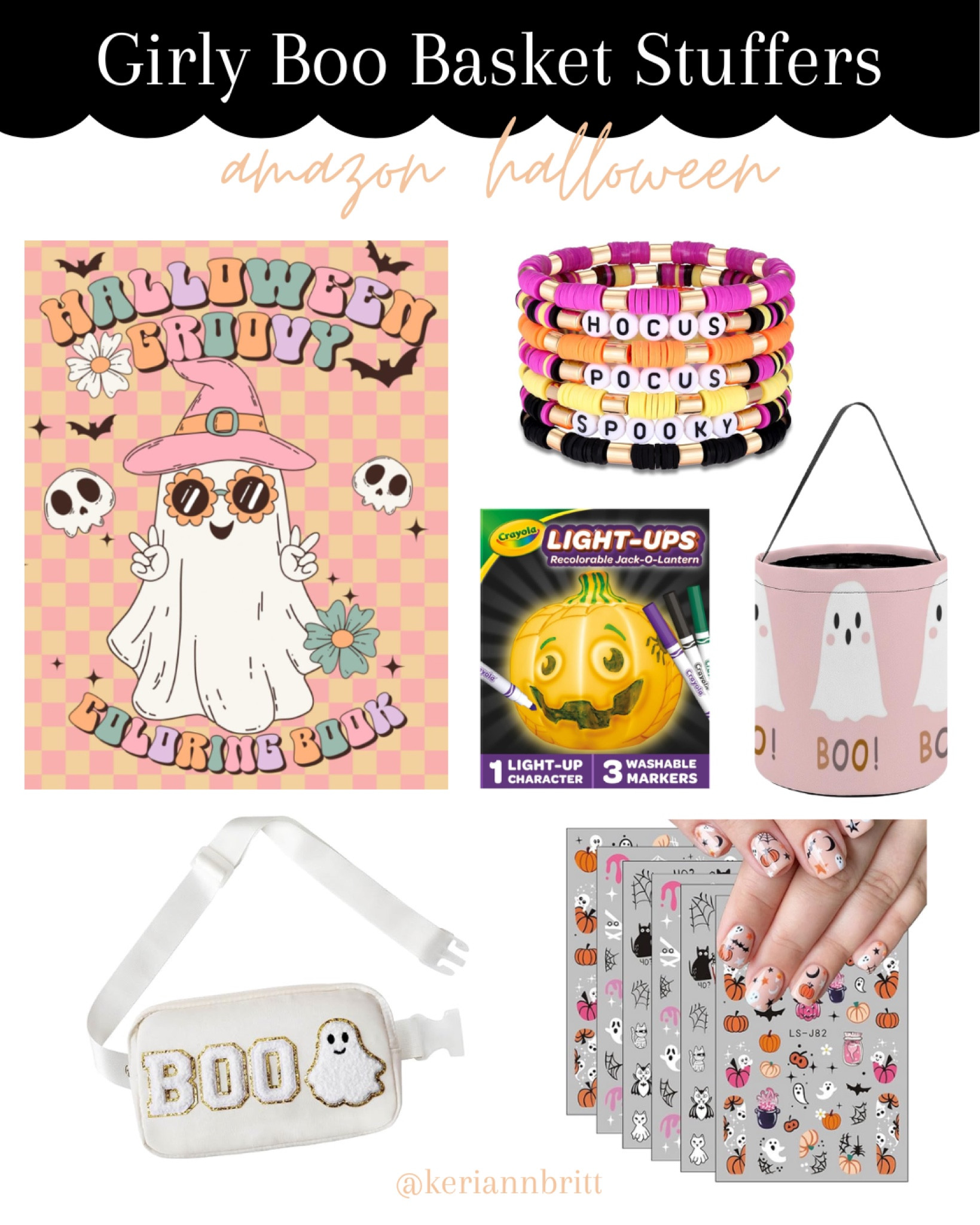 Girly Boo Basket Stuffers on Amazon 

Amazon Halloween / Halloween gifts / girls Halloween / boo basket stuff / boo basket ideas 

#LTKHalloween #LTKKids #LTKSeasonal