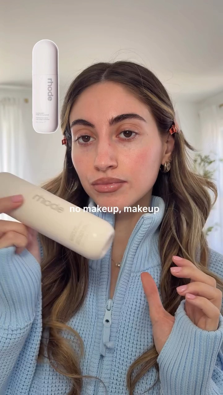 today’s no makeup, makeup🌷🌸🌼
PRODUCTS USED:
@rhode skin glazing mist, lip plumper 
@charlottetilbury supercharged magic cream
@benefitcosmetics 24 hr brow setter
@onesize BEAUTY bronze serum
@makebeautyofficial concealer
 @mcobeauty_us pink blush
@saiebeauty pressed setting powder
@lorealparis usa blur liner nude espresso
@hourglasscosmetics unreal liquid blush 

 #makeup #makeuptutorial
#nomakeupmakeup #everydaymakeup

#LTKdayinmylife #LTKselfcare #LTKBeauty