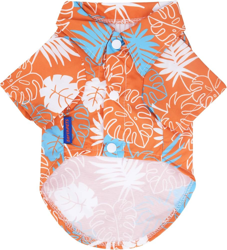 EarthPETS Hawaiian Style Pet Shirt for Dogs and Cats, Made with Super Soft Cotton & Breathable Fa... | Amazon (US)
