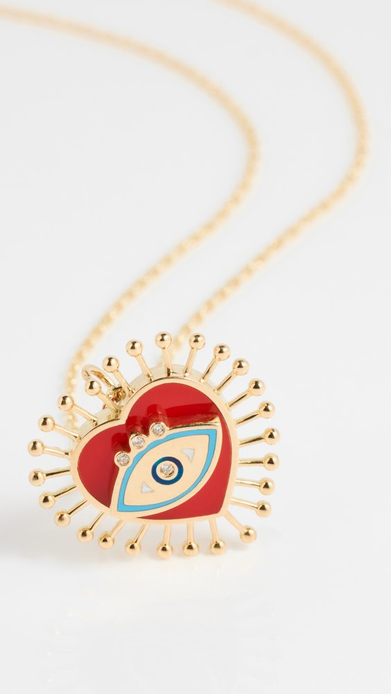 L’Atelier Nawbar 18k Eye Heart U Pendant Necklace | Shopbop | Shopbop