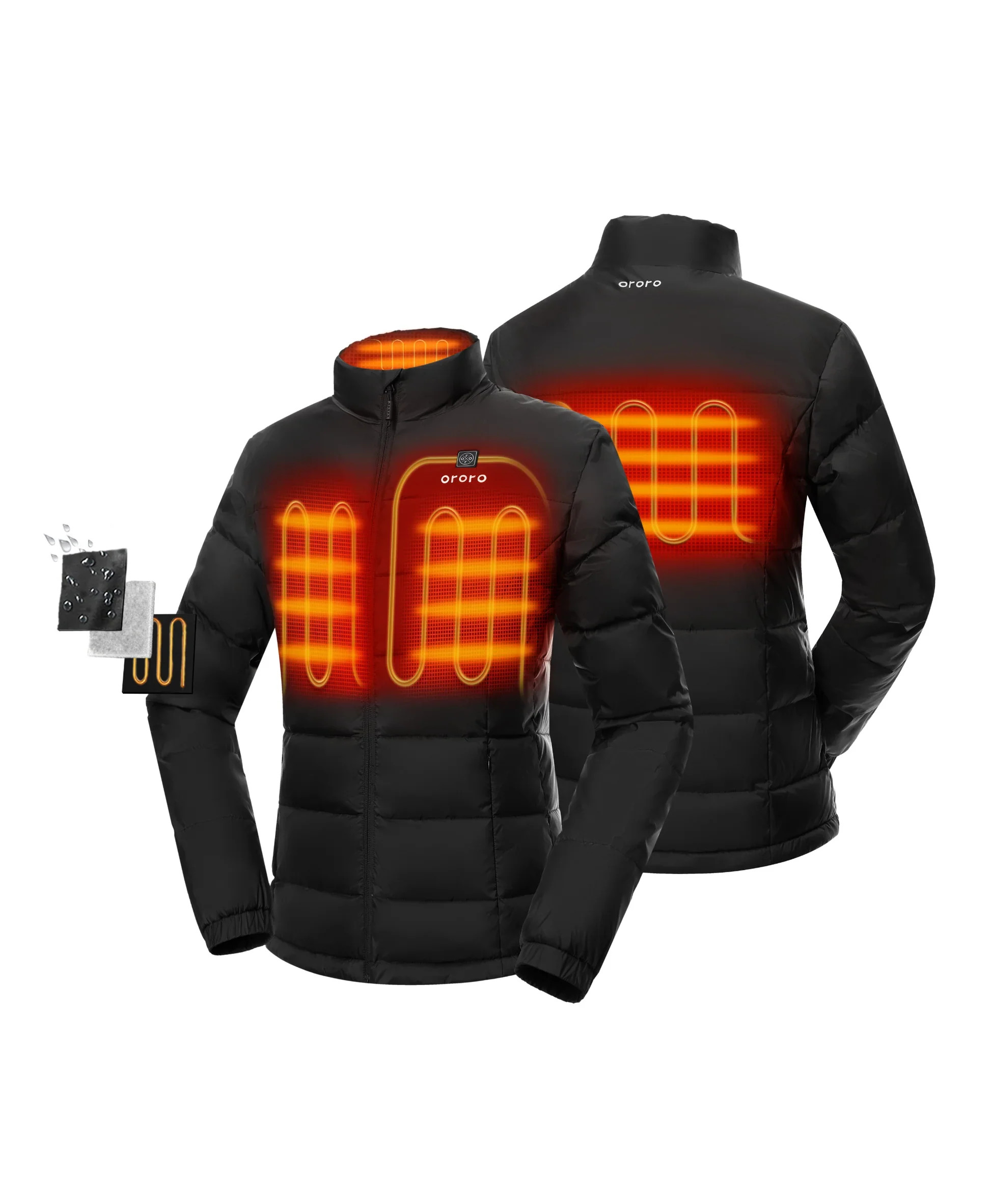 Women\u2019s Heated Puffer Jacket | THERMOLITE\u00ae Insulated | ororo\u00ae | ORORO