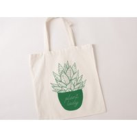 Plant Lady Tote Bag, Lover Gift Idea, For Mom, Cute Gardening Womens Gift, Based Mother | Etsy (US)