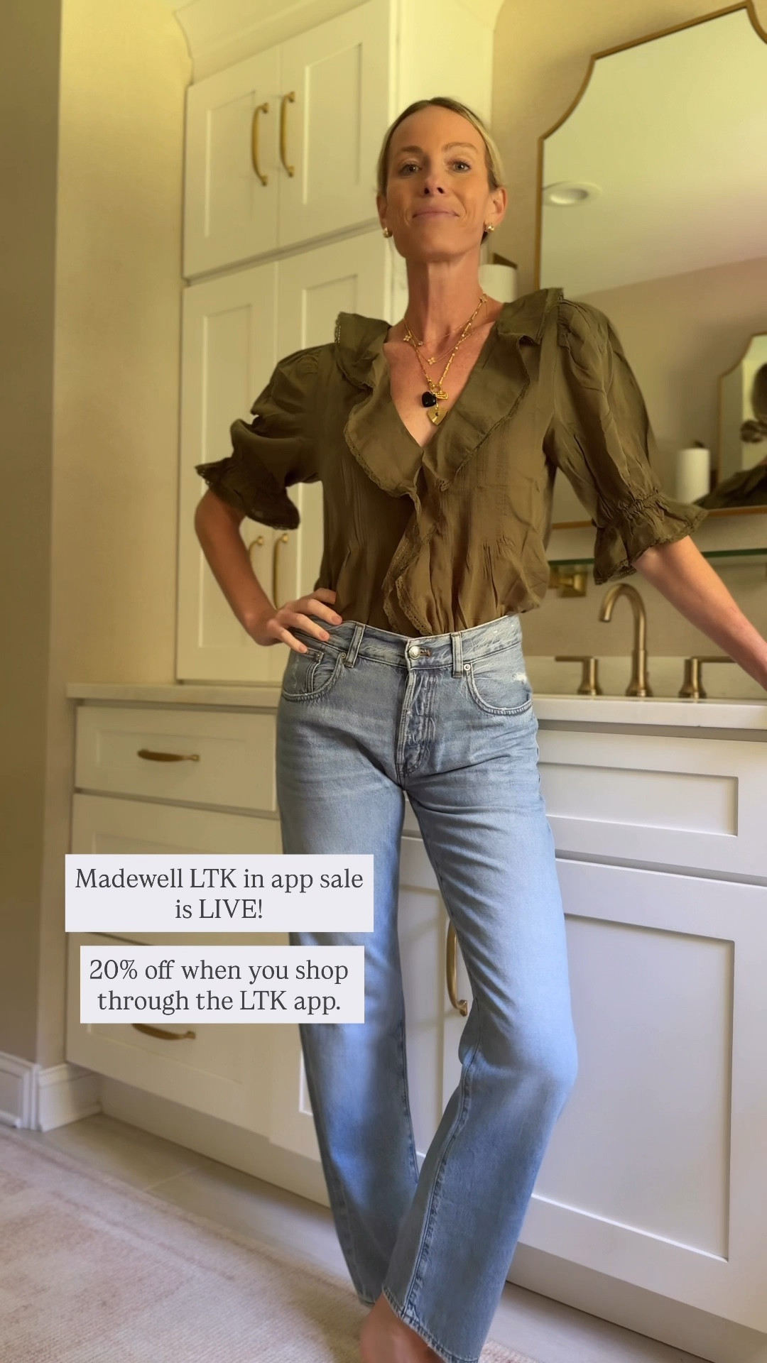Madewell x LTK app sale is live! What does that mean? If you shop Madewell through my LTK posts , you get 20% off. It’s that easy! I am going to be putting all of my fave looks and items on here all day long. Love this sale! Ends 9/8. @madewell #ad #madewellpartner #madewell 