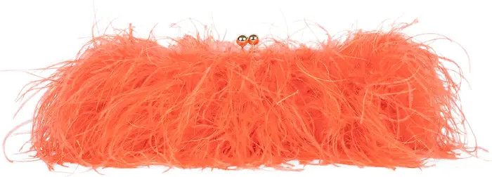 Animal Feather Clutch | Nordstrom