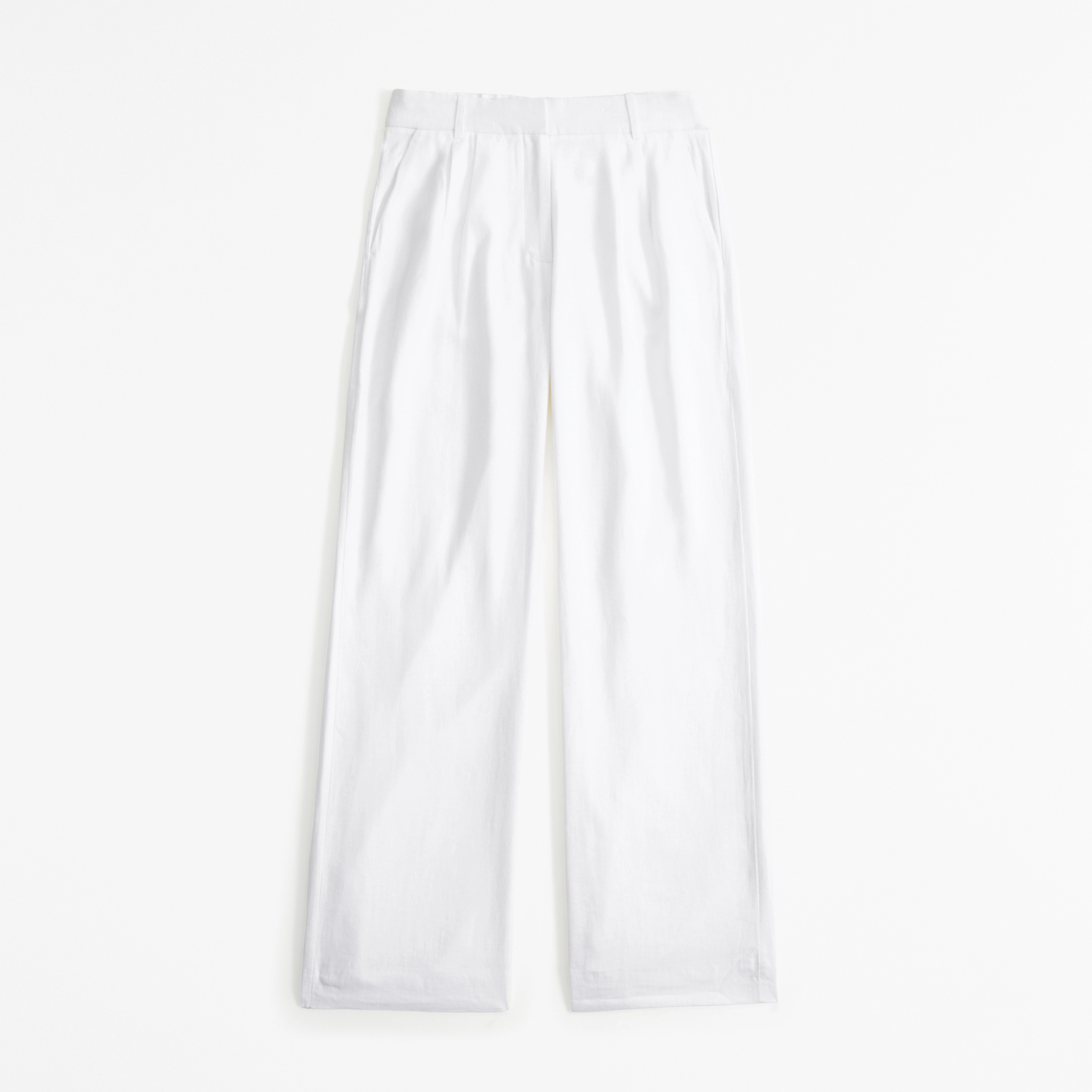 A&F Sloane Low Rise Tailored Linen-Blend Pant | Abercrombie & Fitch (US)
