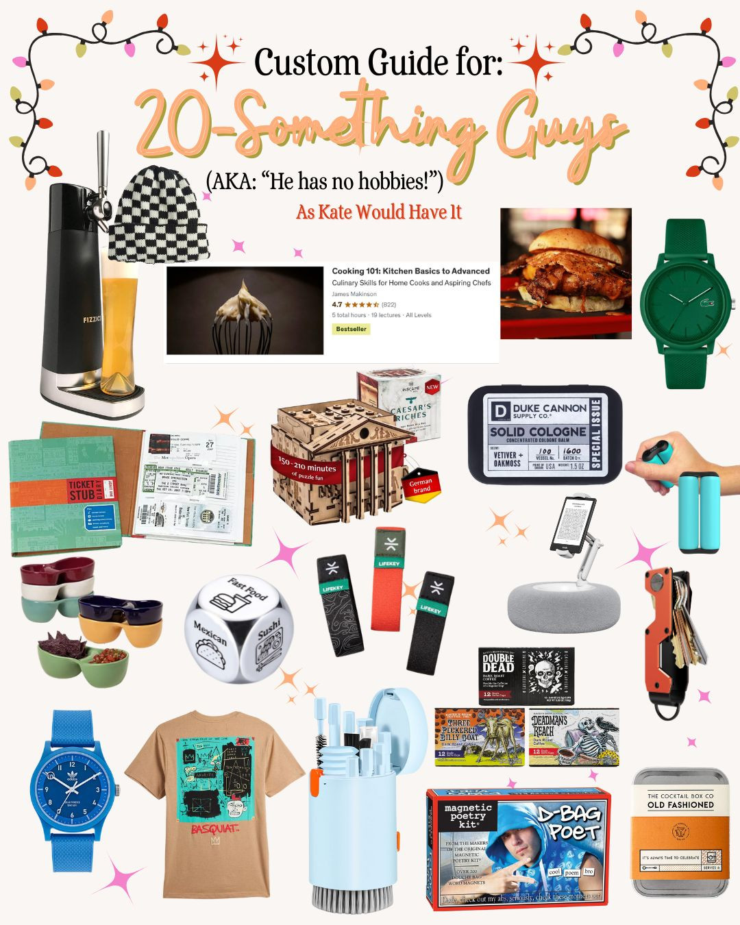 You asked for: Stocking stuffers for 26yr old brother who has no hobbies. So...we're going to try to GIVE him a few. Or, at least some idea of a few. And, if he definitely won't be into those, I made sure there were goodies people want, need, and use (hobbies or not). 

 #LTKGiftGuide #LTKHoliday #LTKMens