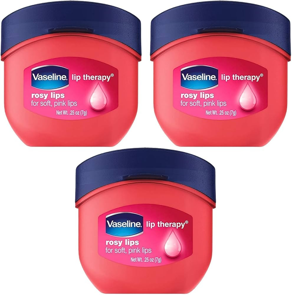 Vaseline Lip Therapy Rosy Lips 3-Pack – Moisturizing Lip Balm for Very Dry Lips in Mini Jars, 0... | Amazon (US)