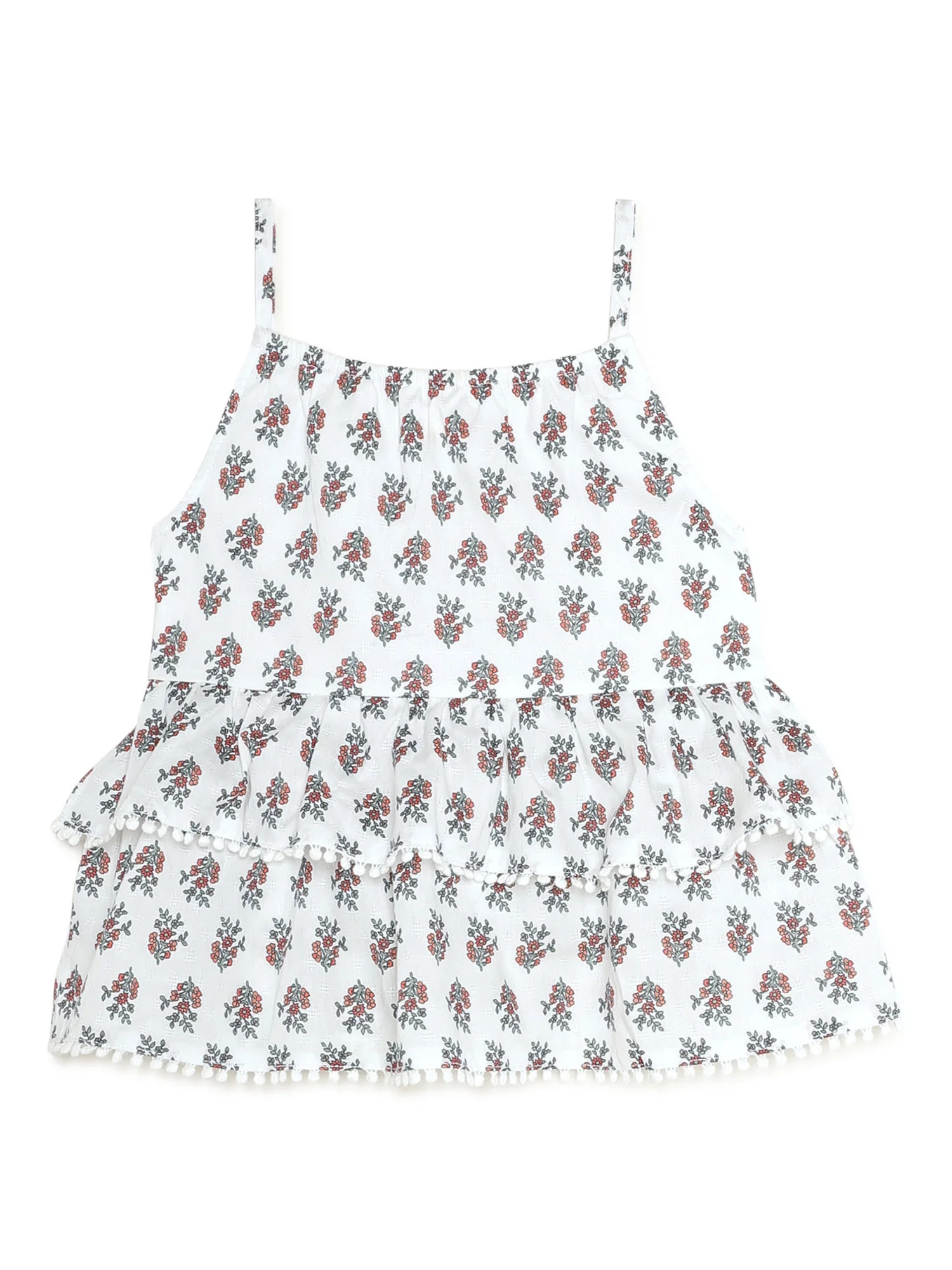 Wonder Nation Girls' Tiered Swing Tank Top, Sizes 4-18 & Plus | Walmart (US)