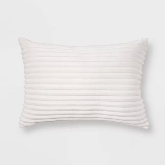 Oblong Cut Plush Decorative Throw Pillow - Room Essentials™ | Target