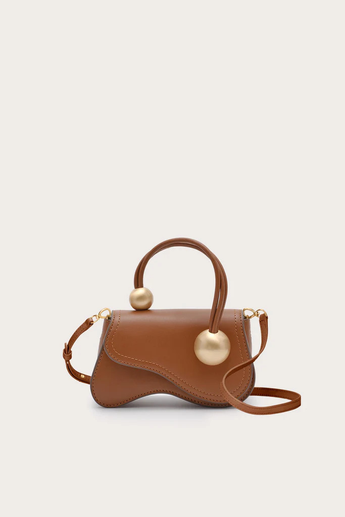 KAZIA NANO CROSSBODY BAG - PECAN | Cult Gaia - US
