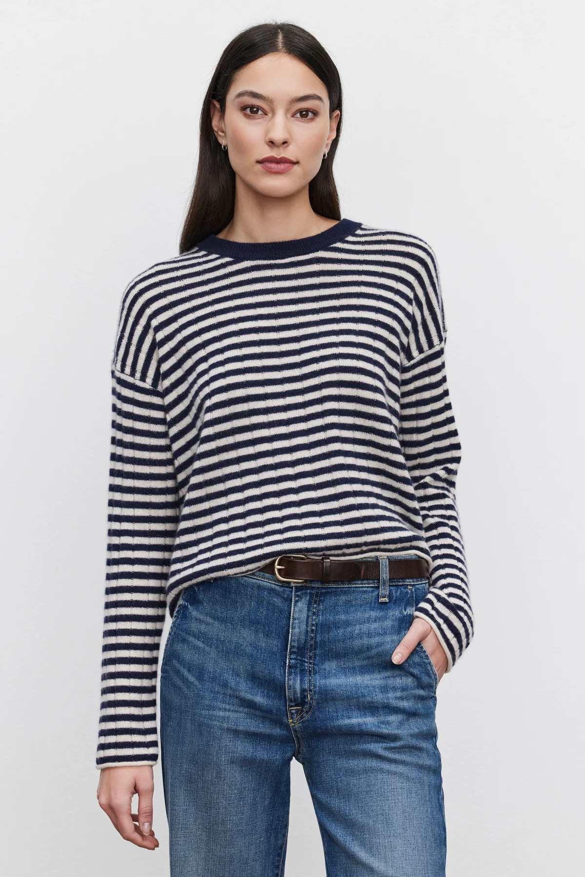 MONICA CASHMERE CREW NECK SWEATER | Velvet by Graham & Spencer