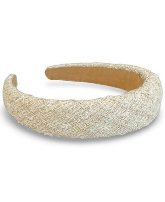 Padded Headband - White Check | Macy's