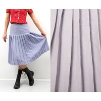 Vintage Pleated Skirt/Light Purple Lavender High Waist Midi Accordion Large Bohemian Boho L | Etsy (US)