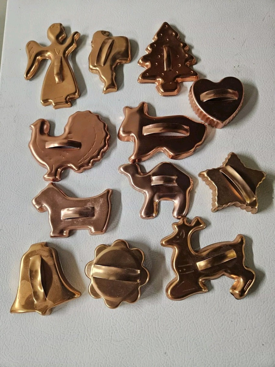 12 Copper Colored Aluminum Christmas Cookie Cutters  | eBay | eBay US