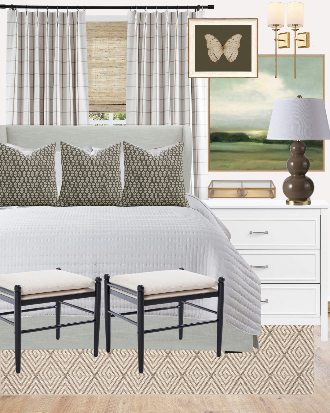 Bedroom Design Inspiration! I own and love these custom Roman shades you can order straight from Amazon! The quality is exceptional. Also loving these vanity benches at the end of the bed! 🛏️

Bedroom inspiration, window treatments, pinch pleat curtains, blackout curtains, lighting, throw pillow, accent pillow, sofa pillow, upholstered bed, bed frame, white dresser, framed art, abstract art , art under $100, Living room, bedroom, guest room, dining room, entryway, seating area, family room, affordable home decor, classic home decor, elevate your space, Modern home decor, traditional home decor, budget friendly home decor, Interior design, shoppable inspiration, curated styling, beautiful spaces, classic home decor, bedroom styling, living room styling, style tip, dining room styling, butterfly art, quilt set, budget friendly bedding, battery operated sconces, rug, area rug, look for less, designer inspired, Amazon, Amazon home, Amazon must haves, Amazon finds, amazon favorites, Amazon home decor #amazon #amazonhome

#LTKHome #LTKStyleTip #LTKSaleAlert