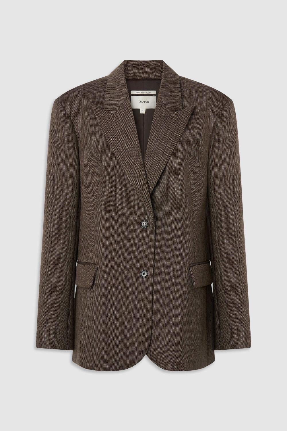 Herringbone Shaped Blazer | Oroton