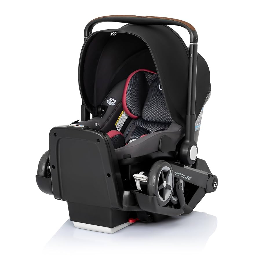 Evenflo Shyft DualRide Infant Car Seat and Stroller Combo w/Carryall Storage (Sylva Pink) | Amazon (US)