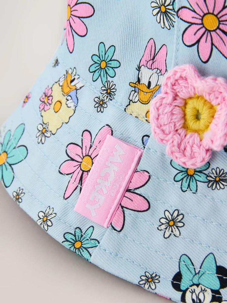 Blue/ Pink Minnie Mouse Pastel Printed Bucket Hat (3mths-13yrs) | Next US