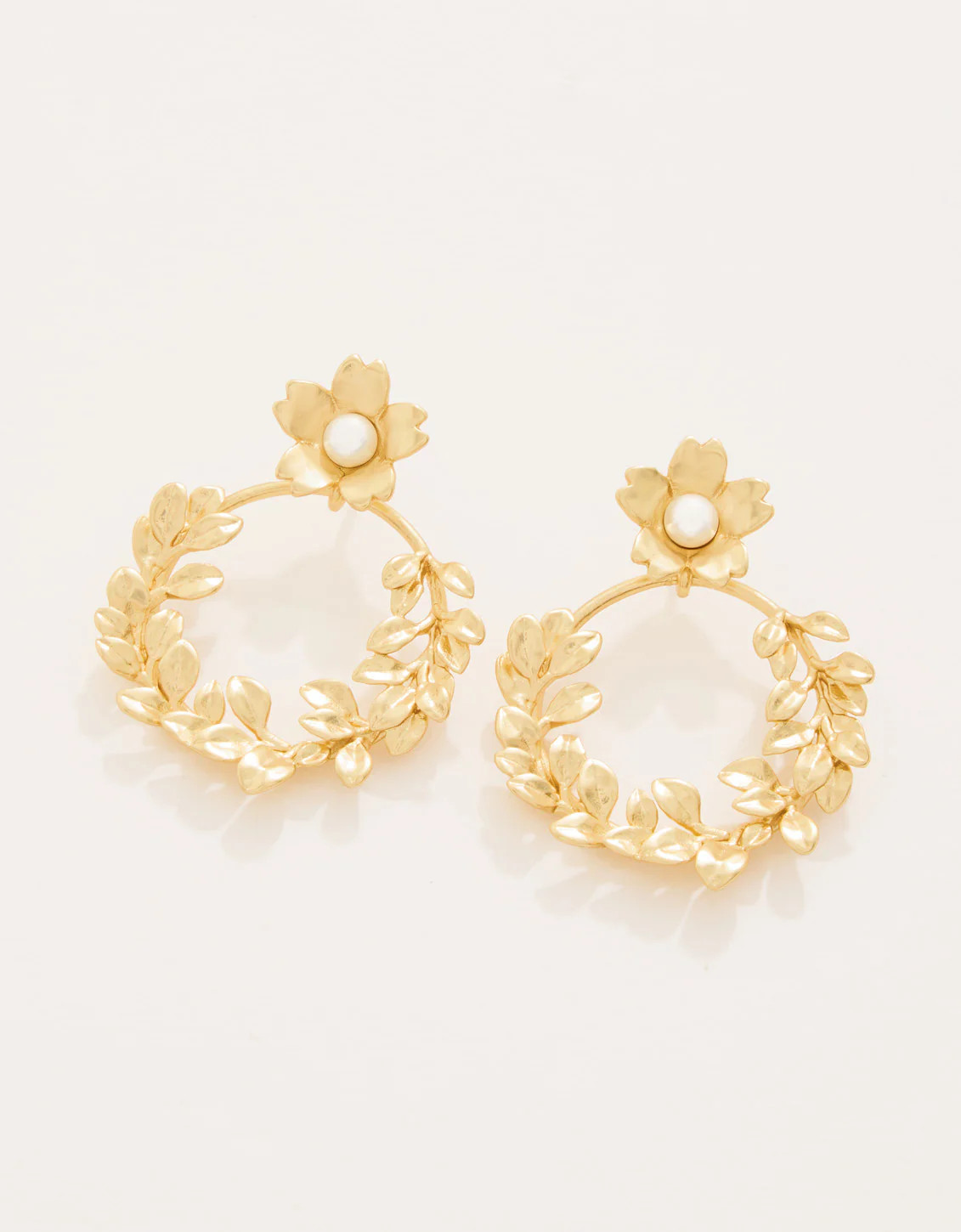 Wreath Earrings Pearl | Spartina 449