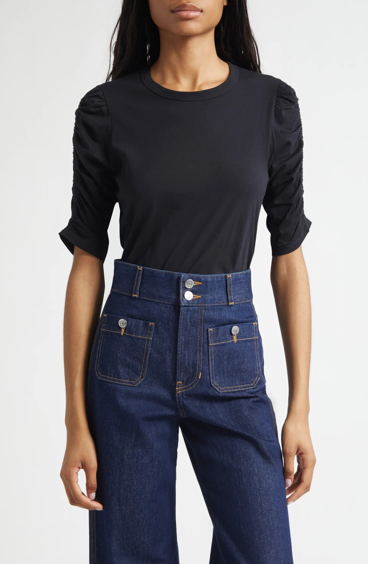 Waldorf Ruched Sleeve T-Shirt | Nordstrom