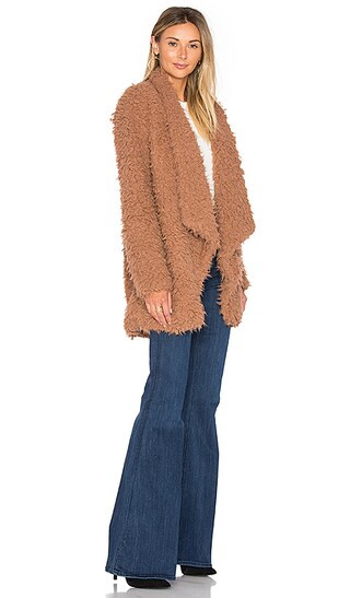 Tularosa x REVOLVE Teddy Shag Coat in Beige | Revolve Clothing