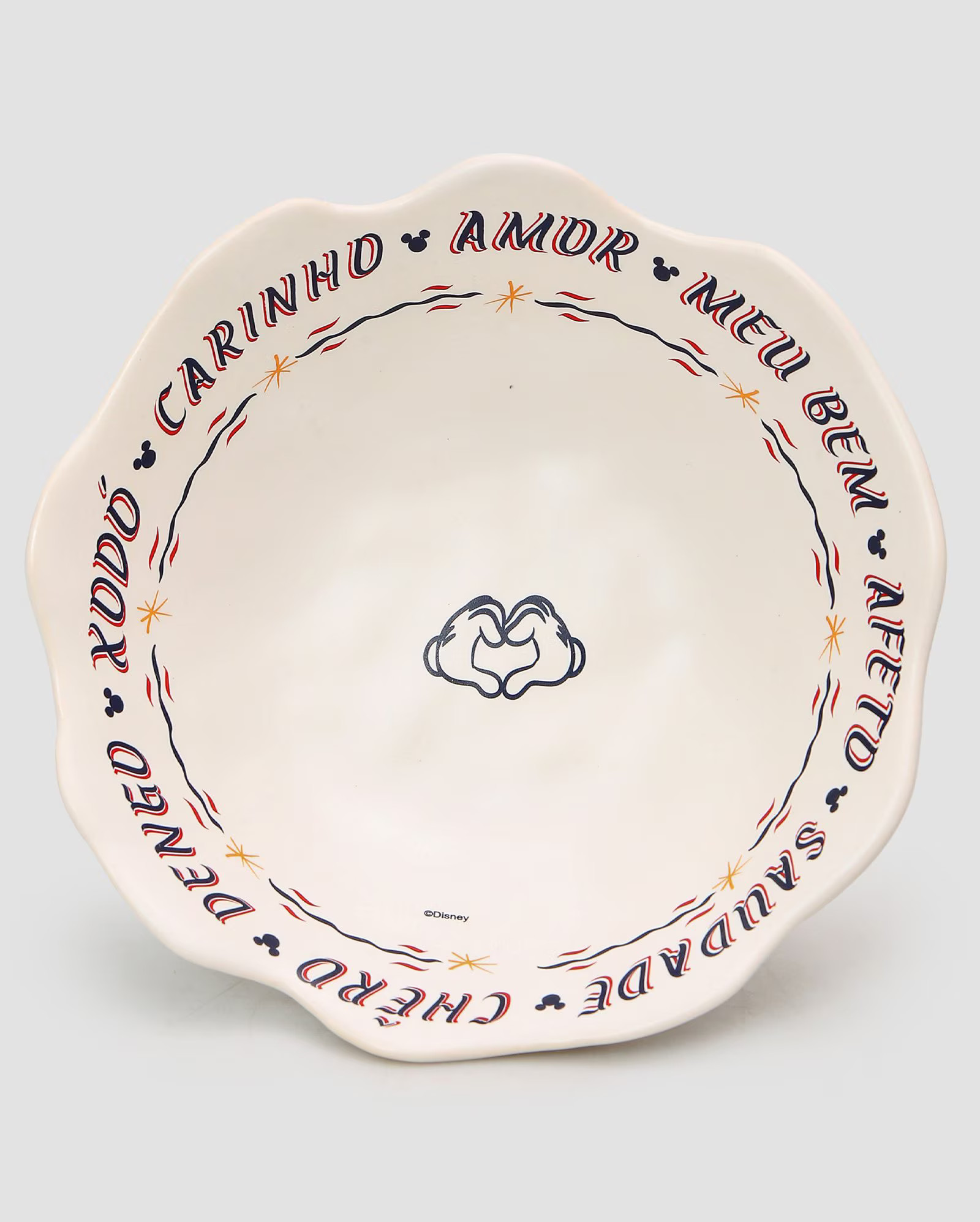 Bowl de cerâmica bege | Disney Filipe Grimaldi | Riachuelo (BR)