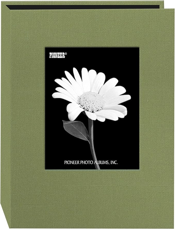 Pioneer Photo DA-57CBF/SG 24-Pocket Frame Cover Album for 5 by 7-Inch Prints, Sage Green Fabric | Amazon (US)