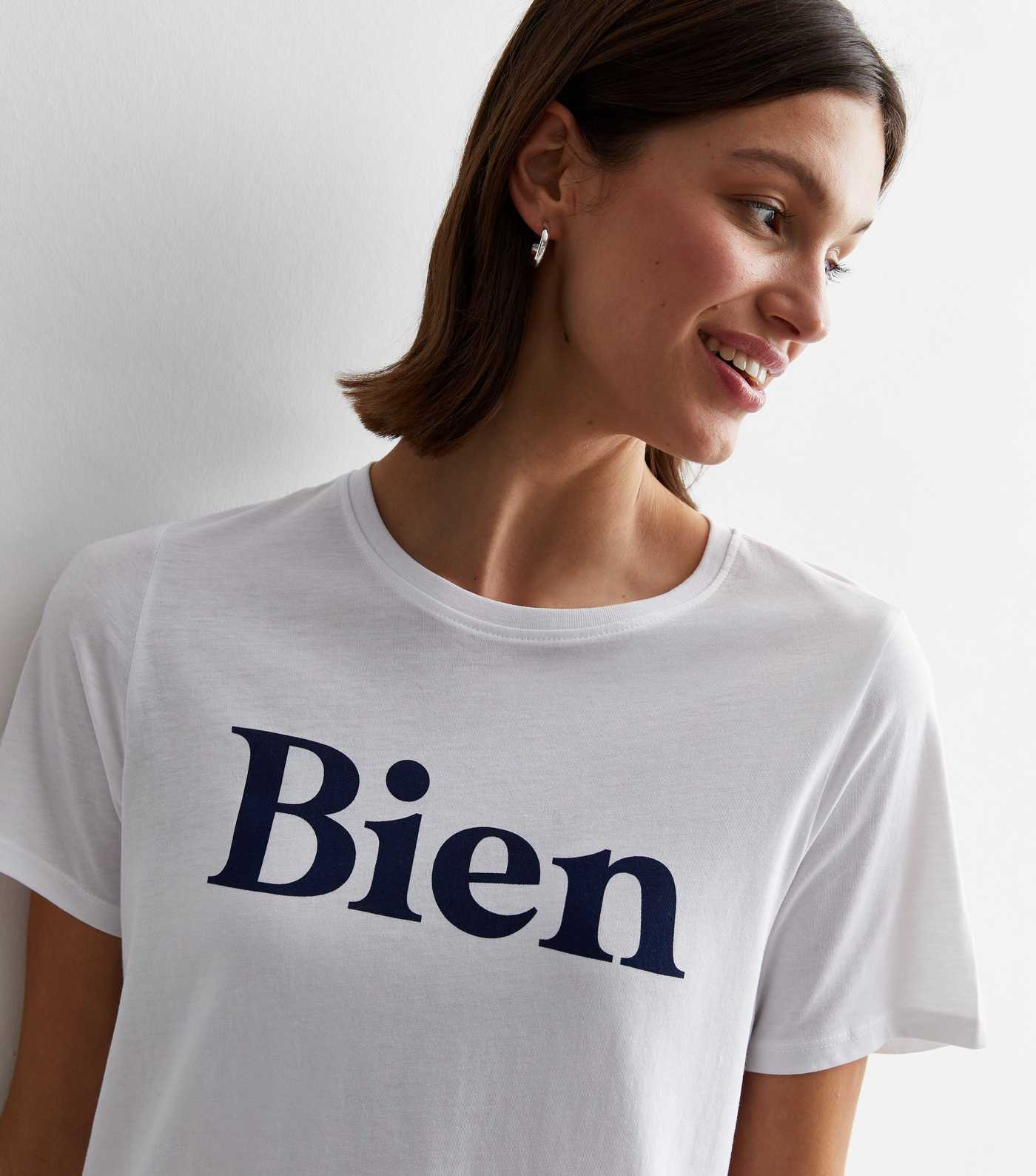 White Cotton Bien Logo T-Shirt
						
						Add to Saved Items
						Remove from Saved Items | New Look (UK)