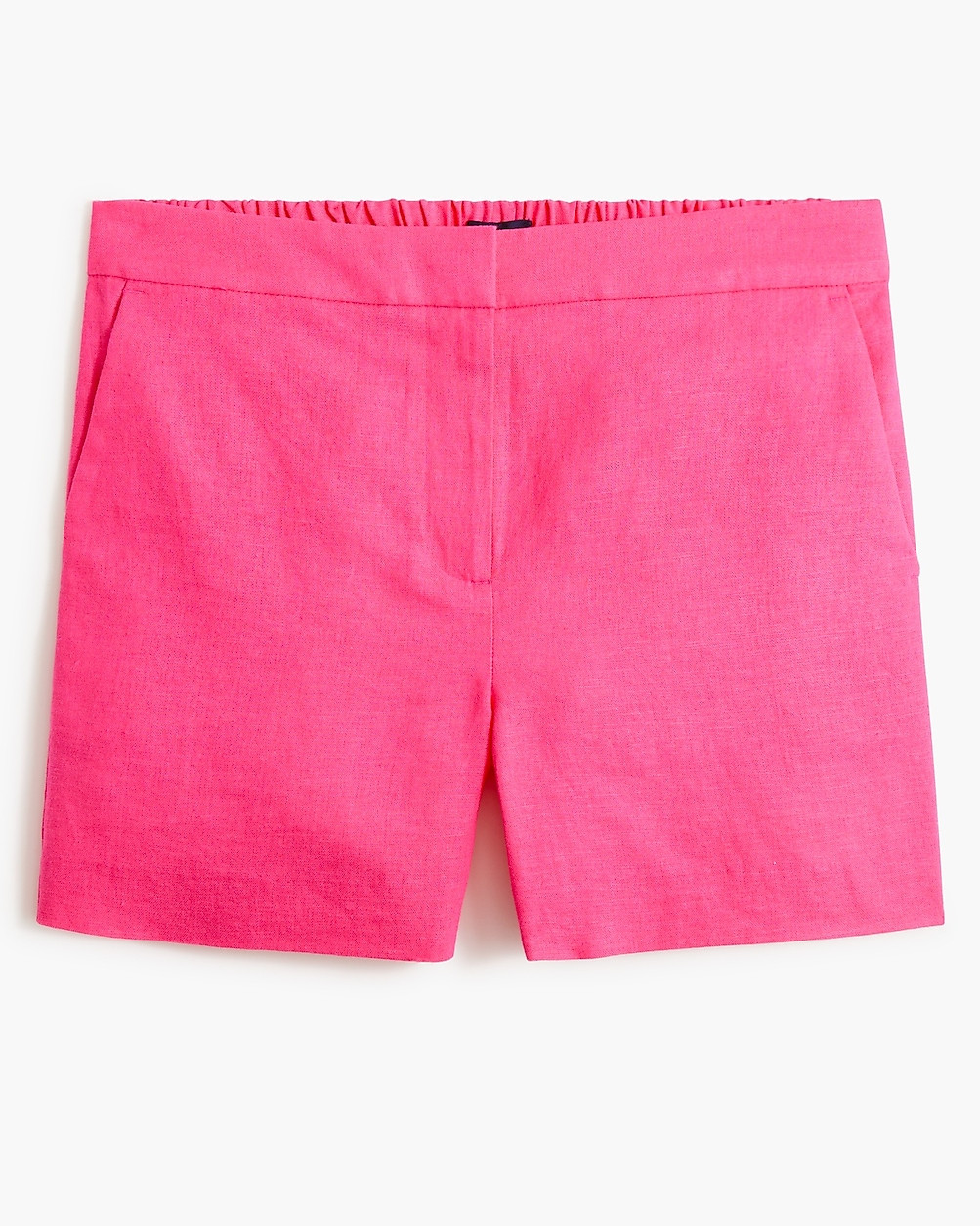 Linen-blend elastic-back short | J.Crew Factory