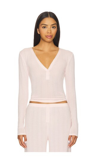 Negative Underwear Whipped Henley in Pink. - size S | Revolve Clothing (Global)