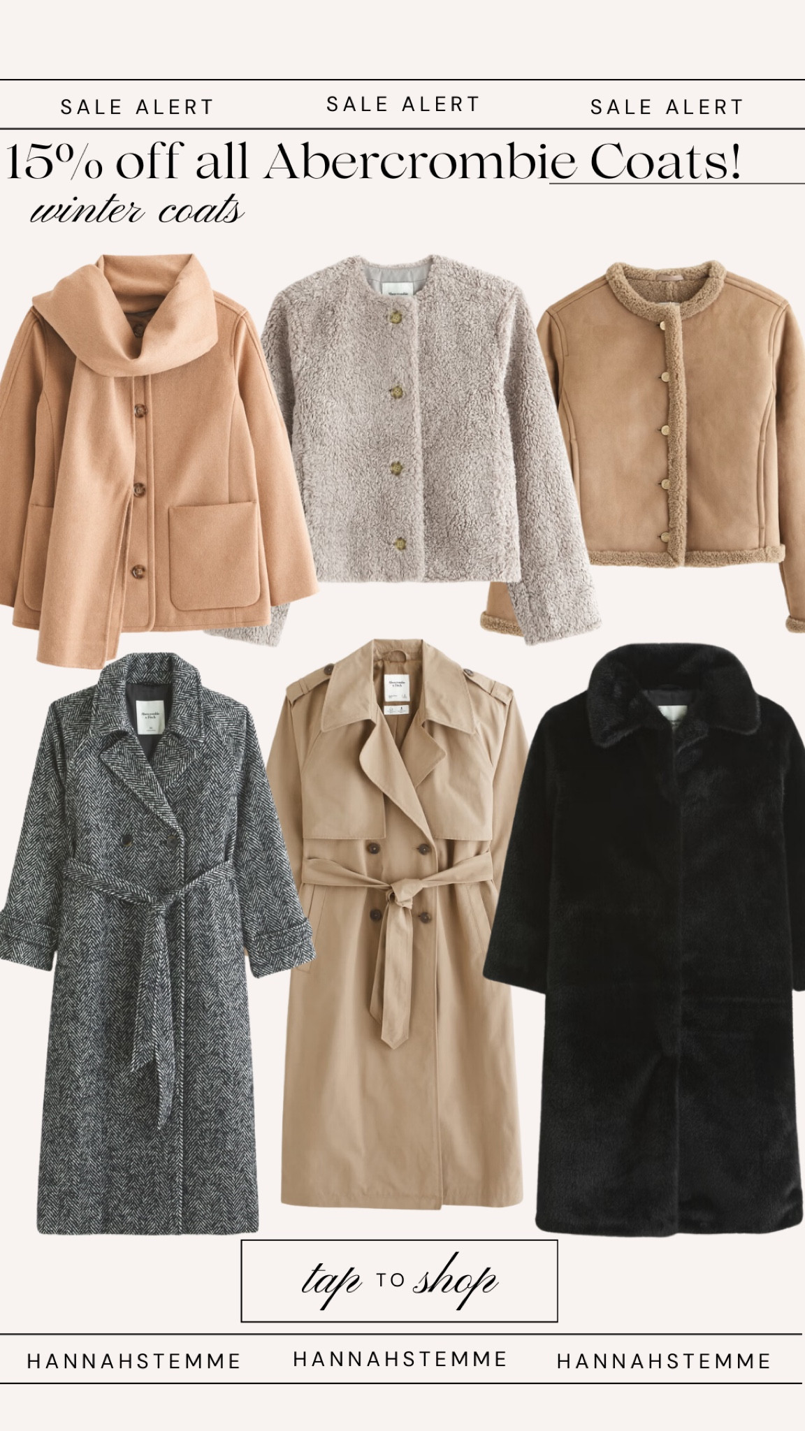 Abercrombie is doing up to 30% off select styles right now plus an extra 15% off of coats and jackets! 🙌🏼

#LTKStyleTip #LTKSaleAlert #LTKSeasonal