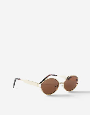 Cotton:On Daisy metal sunglasses in gold | ASOS | ASOS (Global)