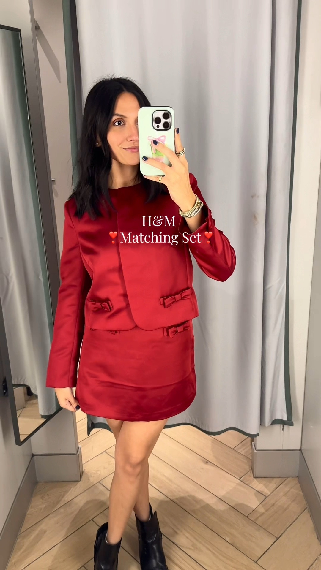 OBSESSED with this set for the holidays!!!♥️❣️🎀✨ comes in red & black! 

#LTKHoliday