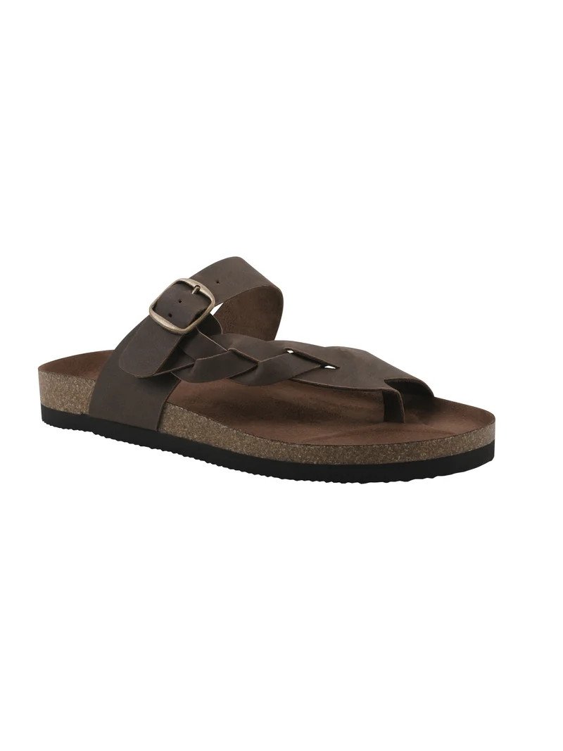 Mountain Sole Women's Braided Footbed Comfort Sandal | Walmart (US)