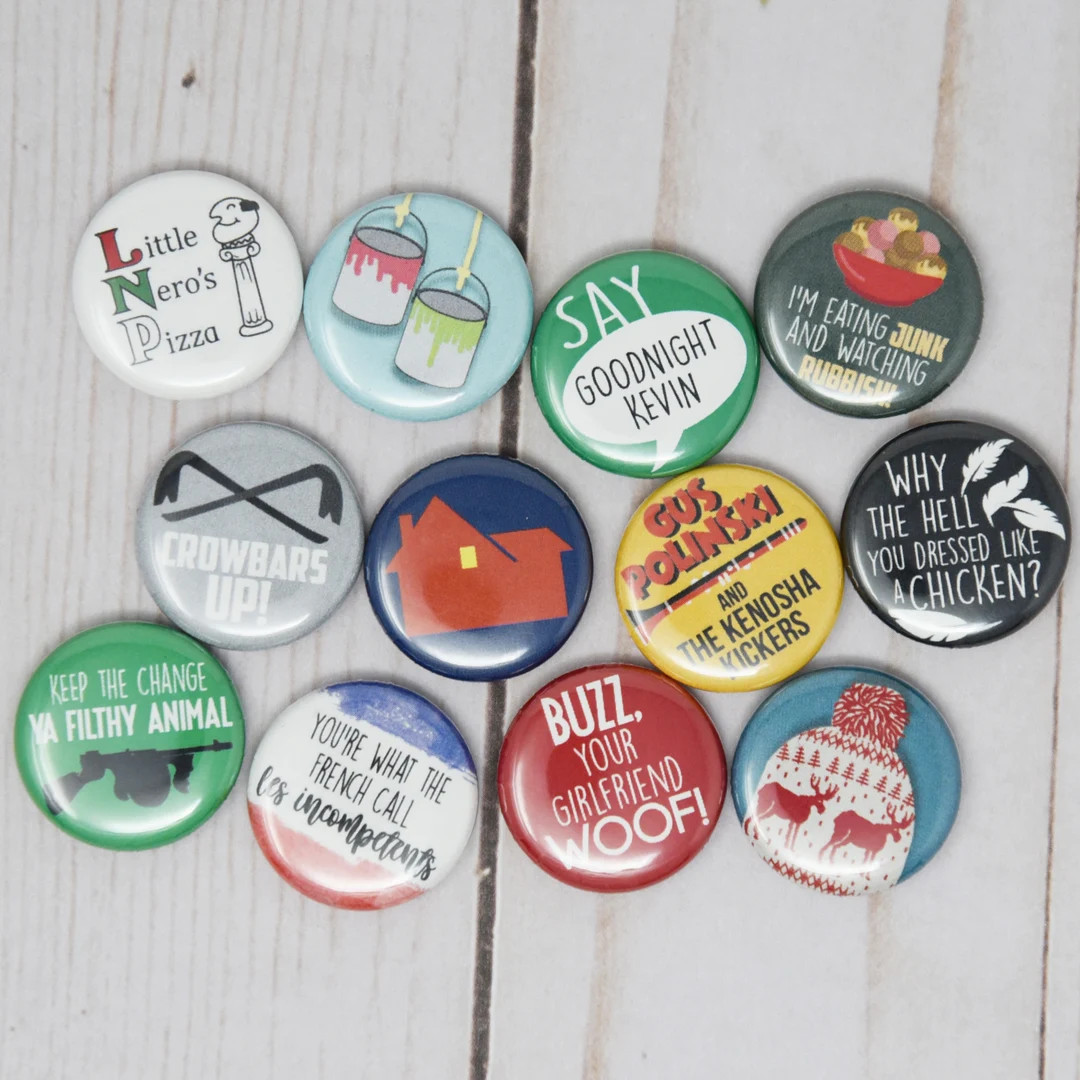 Home Alone Quotes, Set of 12 1-inch Buttons or Magnets - Etsy | Etsy (US)