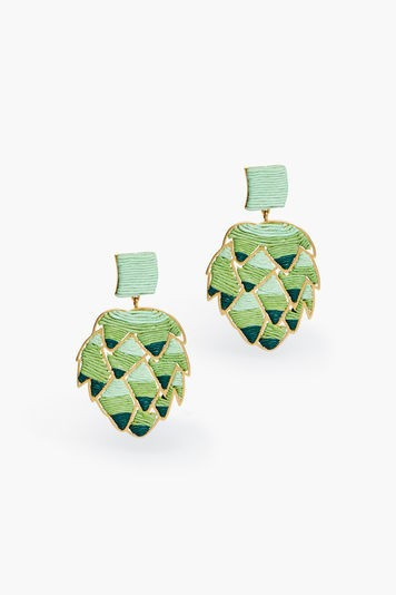 Raffia Artichoke Earrings | Tuckernuck (US)