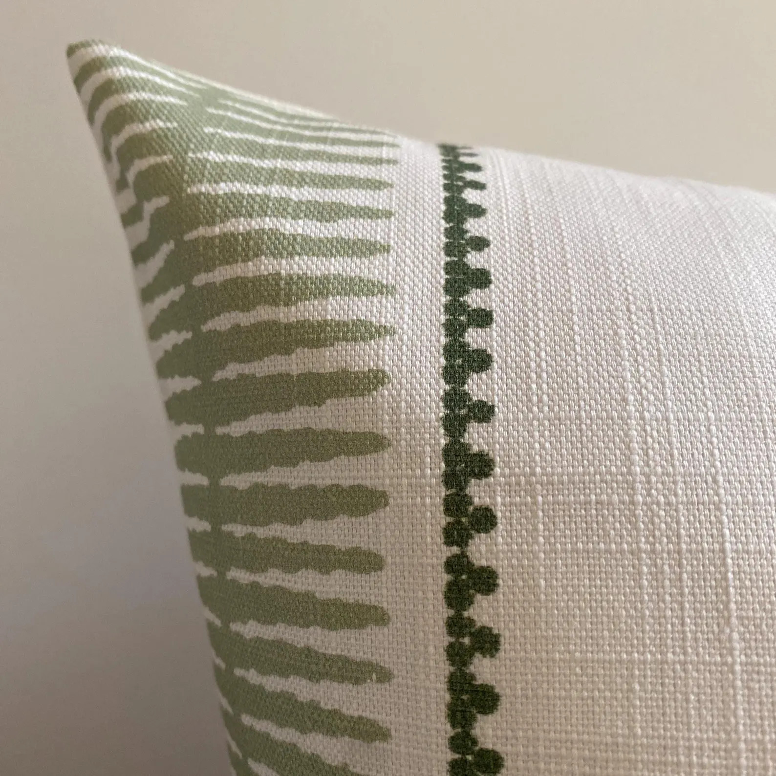 Green and White Striped Pillow Covers: Square and Lumbar - Etsy | Etsy (Global)