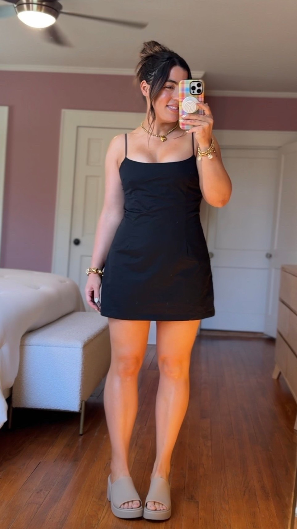 Built in shorts! Got my normal size 8  