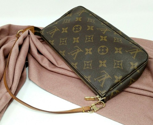 Louis Vuitton Pochette Accessoires Monogram Canvas Leather Clutch Hand Bag VI100 | eBay | eBay IE