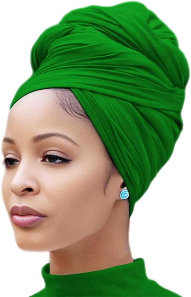 Nonbongoy Head Wraps for Black Women Stretch Headwraps Large Hair Wraps Hijab Scarves for Muslim ... | Amazon (US)