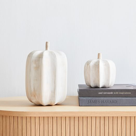 Carved Wood Pumpkins | West Elm (US)