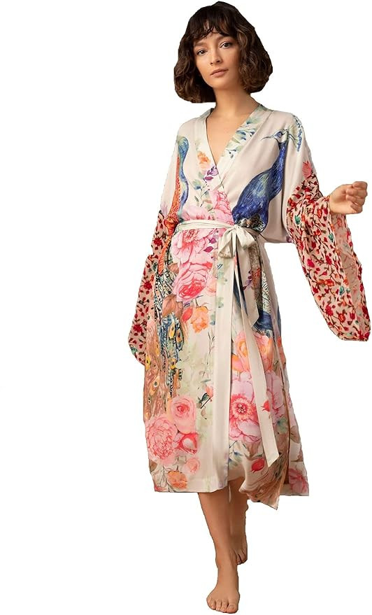 Women's Fashion Geometry Print Cover ups Tunic Kimono Cardigan Shawl | Amazon (US)