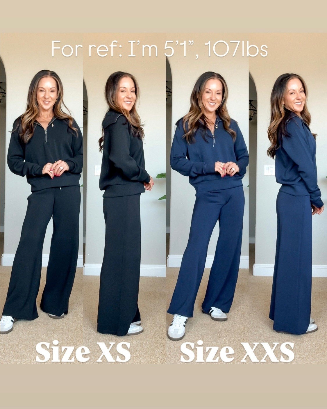 Spanx sale on select colors!! 
Also comparing size extra small versus extra extra small on my 5’1”, 107 pound frame. ￼

#LTKPetite #LTKSaleAlert #LTKOver40