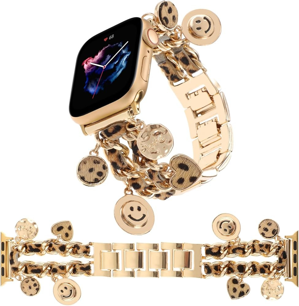 Stylish Wristband Compatible with Apple Watch Bands 38mm 40mm 41mm 42mm 44mm 45mm 49mm 46mm,Repla... | Amazon (US)