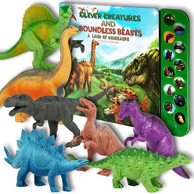 Li'l-Gen Dinosaur Toys for Kids - Interactive Dinosaur Sound Book with Realistic Dinosaur Roars -... | Amazon (US)
