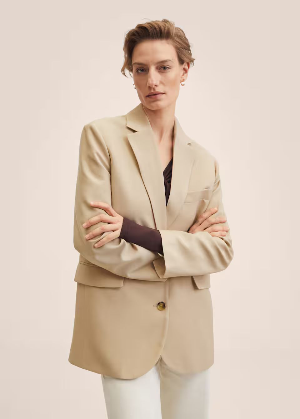 Oversized suit blazer | MANGO (US)