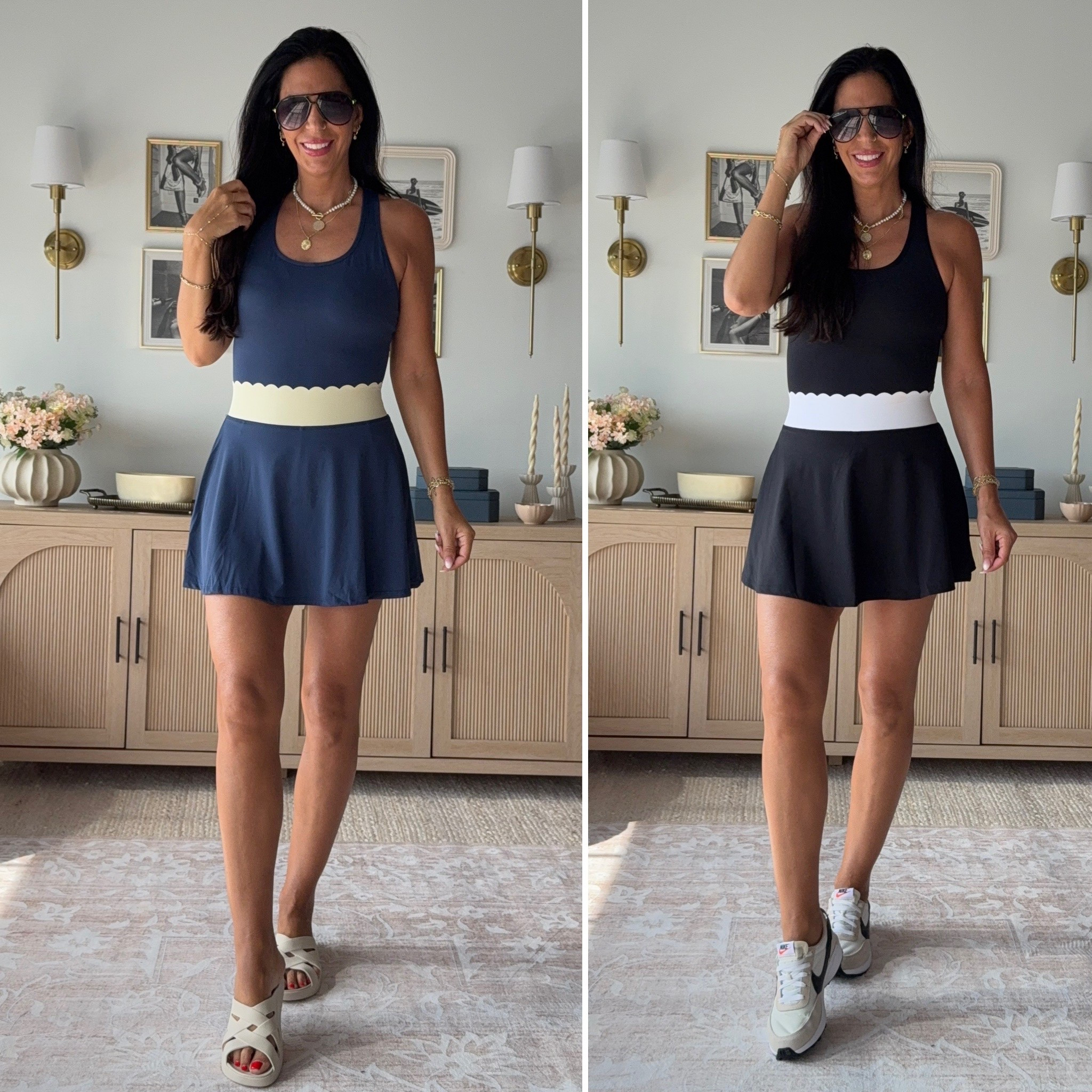 The perfect athletic lookalike that’s actually a set! 🙌
✔️ Shelf bra with removable padding
✔️ Scalloped skirt with built-in biker shorts
✔️ Comfort + style you’ll want to live in
Looks like a dress, feels like your new go-to.
True to size and wearing a small 

#AthleisureStyle #AmazonFinds #SetNotADress #ScallopedSkirt #EverydayWear

#LTKOver40 #LTKU #LTKSaleAlert